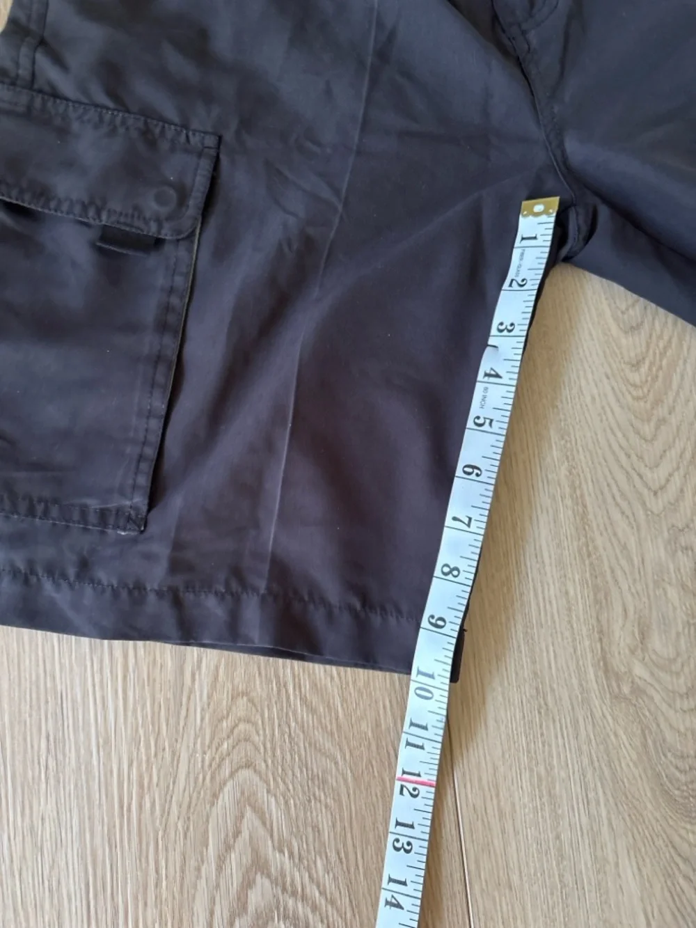 Quiksilver Cargo Shorts Men's Size 30‎ Black Flat Front Utility Casual